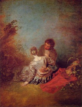 Watteau, The Faux
                Pas 