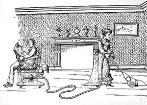 Graphic of old vacuum