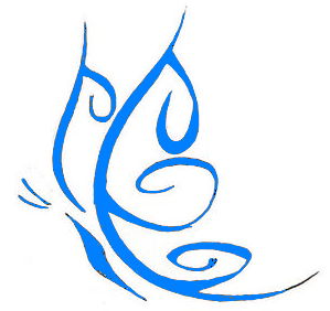 blue butterfly symbol