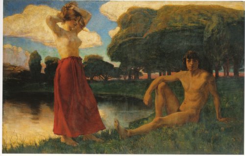 Ludwig
                    Von Hofmann, 1896, Idyll 