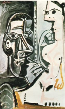 Artist and His Model, Picasso, 1964.