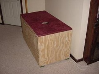 With your head sticking out the top of this box, I'd sit on the box with my legs wrapped tightly around your head and read all afternoon while you suck me off.