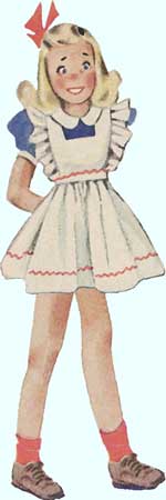 Susie in her white apron