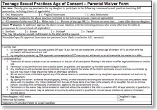 Age of Consent Waiver